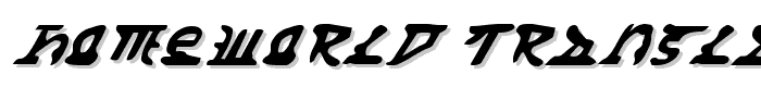 Homeworld Translator Italic font
